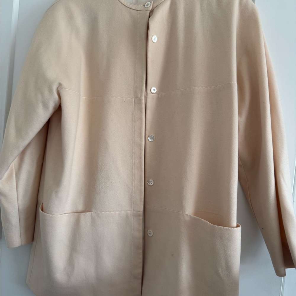 Chic Beige Button-Up Coat